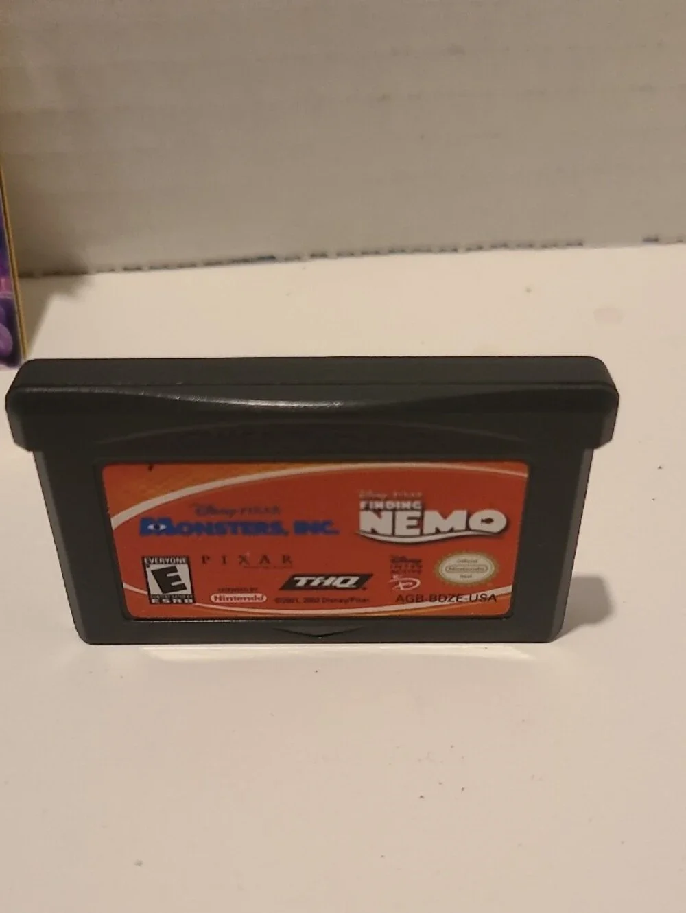 Nintendo Game Boy Advance Monsters, Inc. / Finding Nemo Game Cartridge - Blue